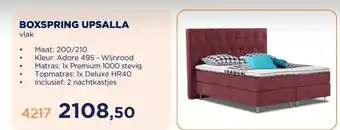 TotaalBED BOXSPRING UPSALLA aanbieding