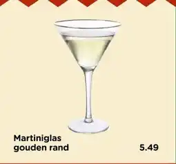 Xenos Martiniglas gouden rand aanbieding