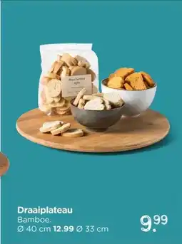 Xenos Draaiplateau Bamboe. aanbieding