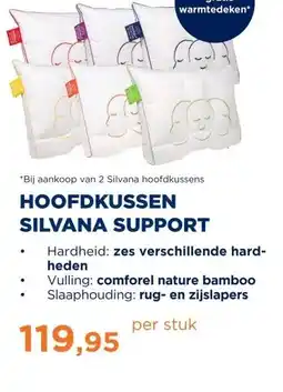 TotaalBED HOOFDKUSSEN SILVANA SUPPORT aanbieding