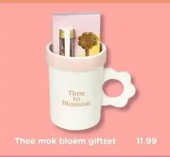 Xenos Thee mok bloem giftset aanbieding