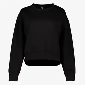 Scapino Osaga cropped dames sport sweater zwart aanbieding