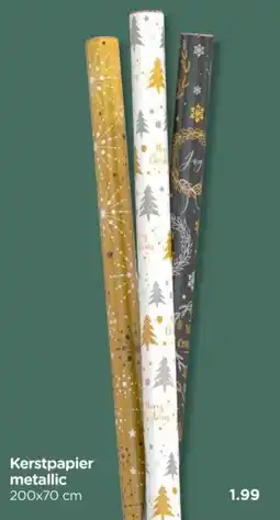 Xenos Kerstpapier metallic aanbieding