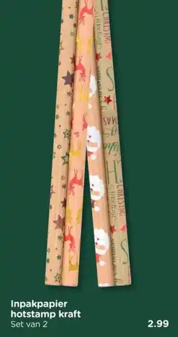 Xenos Inpakpapier hotstamp kraft aanbieding