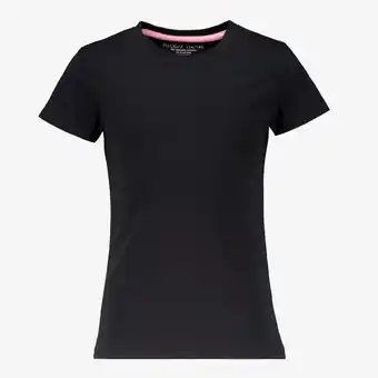 Scapino TwoDay basic meisjes T-shirt zwart aanbieding