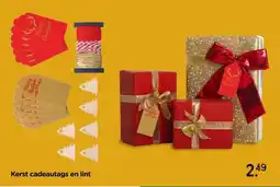 Xenos Kerst cadeautags en lint aanbieding
