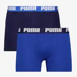 Scapino Puma Everyday Basic Boxer 2 pack blauw aanbieding
