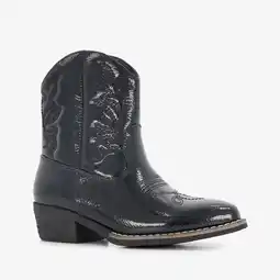 Scapino Blue Box meisjes cowboylaarsjes zwart lak aanbieding