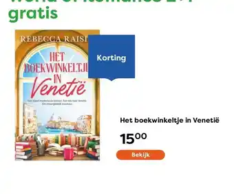The Read Shop Het boekwinkeltje in Venetië aanbieding