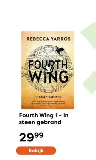 The Read Shop Fourth Wing 1 - In steen gebrand aanbieding
