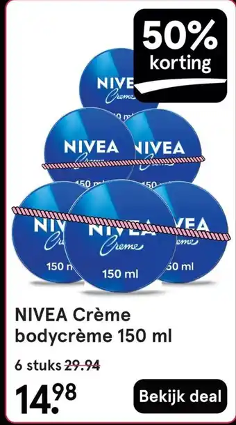 Etos NIVEA Crème bodycrème aanbieding