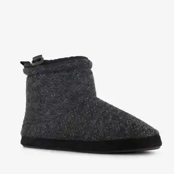 Scapino Thu!s heren sloffen zwart grijs aanbieding