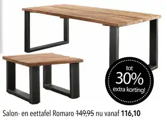 Pronto wonen Salon en eettafel Romaro aanbieding