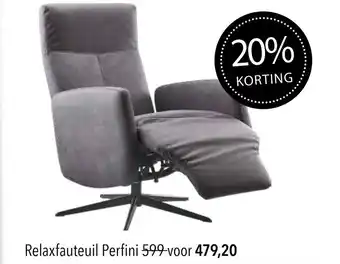 Pronto wonen Relaxfauteuil Perfini aanbieding