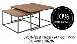 Pronto wonen Salontafelset Pandera aanbieding