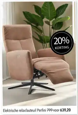 Pronto wonen Elektrische relaxfauteuil Perfini aanbieding