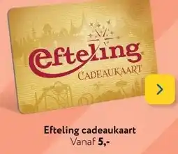 Primera Efteling cadeaukaart aanbieding