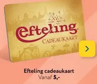 Primera Efteling cadeaukaart aanbieding