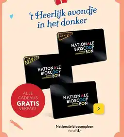 Primera Nationale bioscoopbon aanbieding