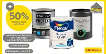 Praxis Perfection, Renaulac en Flexa Strak in de Lak binnenlakken aanbieding