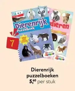 Primera Dierenrijk puzzelboeken aanbieding