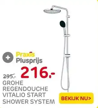 Praxis Grohe Regendouche Vitalio Start aanbieding