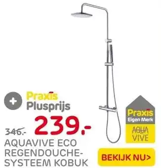 Praxis Aquavive Regendouche - Kobuk - Zilver - aanbieding