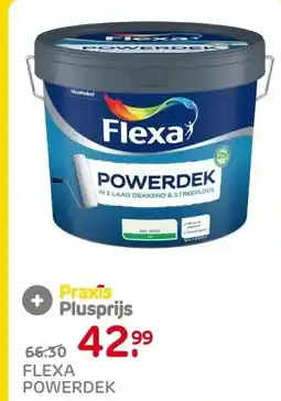 Praxis Flexa Powerdek Muurverf - Mat - Gebroken aanbieding