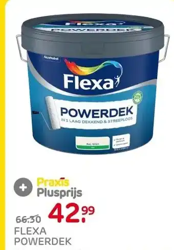 Praxis Flexa Powerdek Muurverf - Mat - Gebroken aanbieding