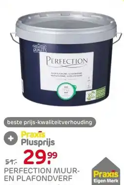 Praxis Perfection Muur & Plafond Muurverf - Mat aanbieding