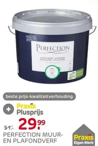 Praxis Perfection Muur & Plafond Muurverf - Mat aanbieding