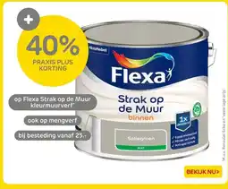 Praxis Flexa Strak op de muur kleurmuurverf aanbieding