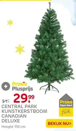 Praxis Central Park Kunstkerstboom Canadian aanbieding