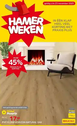 Praxis PVC Vloer Horizon Naturel Eik - aanbieding