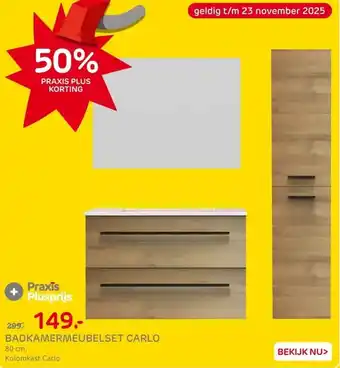 Praxis Badmeubelset Carlo - Met spiegel - Met aanbieding