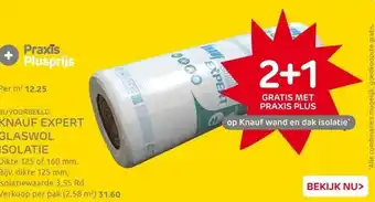 Praxis Knauf Expert – vloer isolatie - glaswol aanbieding