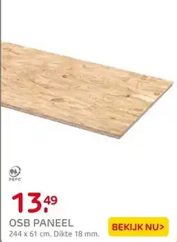 Praxis OSB paneel - 18mm - 244x59cm aanbieding