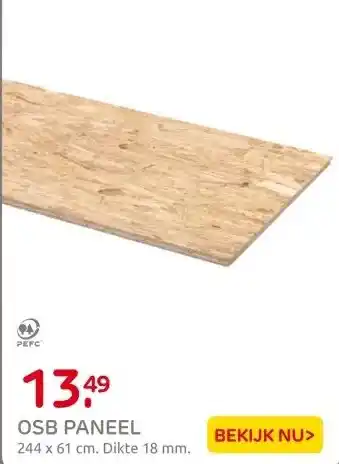 Praxis OSB paneel - 18mm - 244x59cm aanbieding