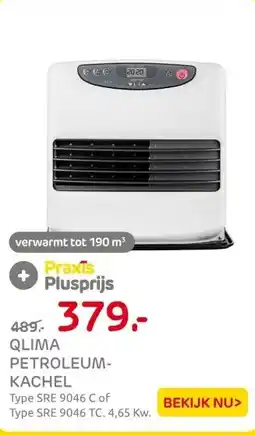 Praxis Petroleumkachel Qlima SRE 9046 TC aanbieding