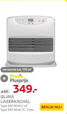 Praxis Qlima petroleumkachel SRE 8040 TC aanbieding