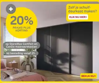 Praxis StoreMax Comfort en Can Do maatwerkkasten aanbieding