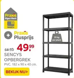 Praxis Sencys Stellingkast - Shelf Plus - aanbieding
