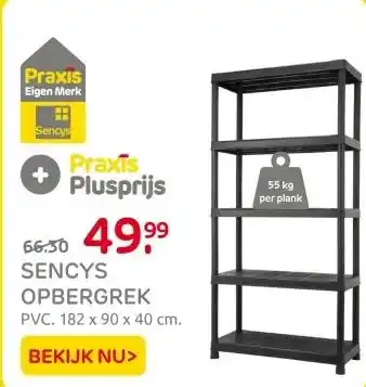 Praxis Sencys Stellingkast - Shelf Plus - aanbieding