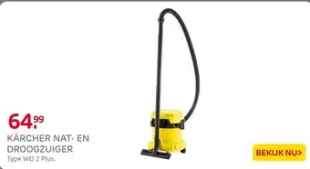 Praxis Kärcher nat-en droogzuiger WD 2 Plus aanbieding