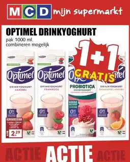 MCD Supermarkt OPTIMEL DRINKYOGHURT aanbieding