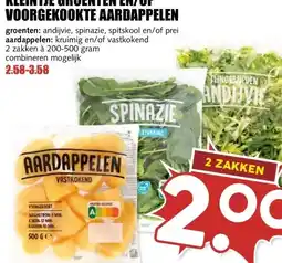 MCD Supermarkt KLEINTJE GROENTEN EN/OF VOORGEKOOKTE AARDAPPELEN aanbieding