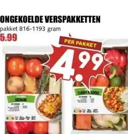 MCD Supermarkt ONGEKOELDE VERSPAKKETTEN aanbieding