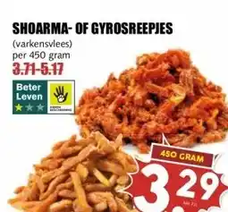 MCD Supermarkt SHOARMA-OF GYROSREEPJES aanbieding