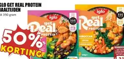 MCD Supermarkt IGLO GET REAL PROTEIN MAALTIJDEN aanbieding