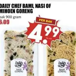 MCD Supermarkt DAILY CHEF BAMI, NASI OF MIHOEN GORENG aanbieding